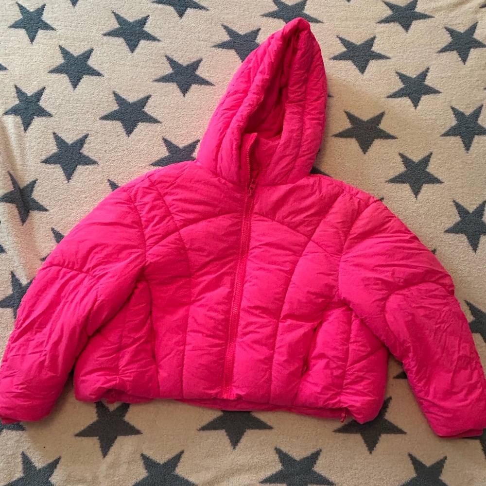 Zara Hot Pink Puffer Jacket, New with tags, never worn